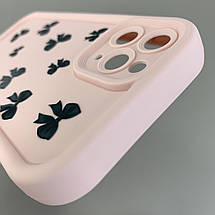 Чохол для Apple iPhone 11 Pro чохол з високими бортами з бантиками на телефон айфон 11 про рожевий q05t, фото 5