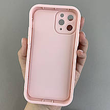 Чохол для Apple iPhone 11 Pro чохол з високими бортами з бантиками на телефон айфон 11 про рожевий q05t, фото 2