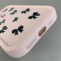 Чохол для Apple iPhone 11 Pro чохол з високими бортами з бантиками на телефон айфон 11 про рожевий q05t, фото 4