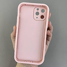 Чохол для Apple iPhone 11 Pro чохол з високими бортами з сердечками на телефон айфон 11 про рожевий q06e, фото 2