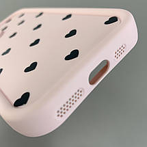 Чохол для Apple iPhone 11 Pro чохол з високими бортами з сердечками на телефон айфон 11 про рожевий q06e, фото 4
