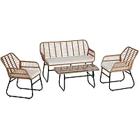 Комплект меблів із ротанга Molfetta XL для 4 осіб