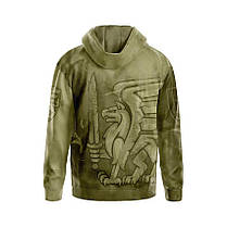 Худі чоловіче з принтом «81-ша окрема аеромобільна бригада. Захисник Вітчизни» принт 1, фото 2