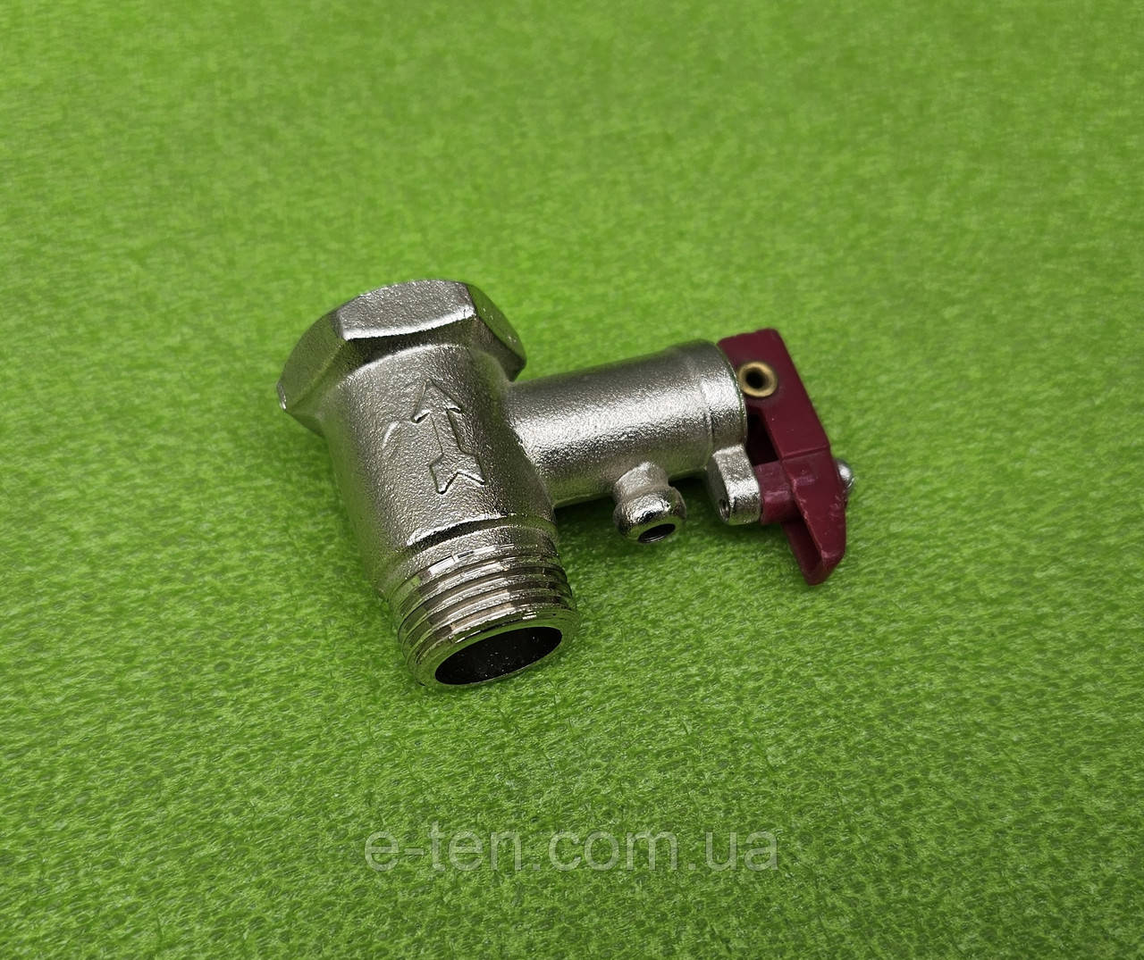 Клапан зворотний захисний 7 BAR (0.7MPa) / різьба 1/2" (з ЧЕРВОНИМ ричажком) до бойлерів THERMEX та ін.