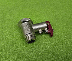 Клапан зворотний захисний 7 BAR (0.7MPa) / різьба 1/2" (з ЧЕРВОНИМ ричажком) до бойлерів THERMEX та ін.