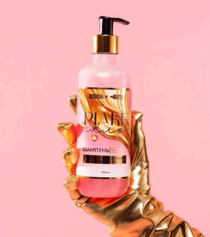 Шампунь для волосся "Рідке скло" Soika & GTM, 400 мл, фото 1