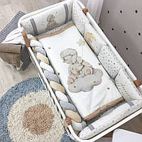 Комплект постільної білизни для новонародженого Колекція No6 Малюки овечки бежевий