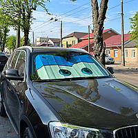 Сонцезахисна шторка для авто з очима Синіми