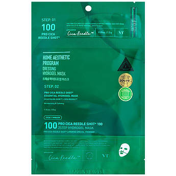 Гідрогелева маска з центелою та мікроголками VT Cosmetics Pro Cica Reedle Shot 100 2Step Hydrogel Mask