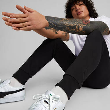 Штани cпортивні чоловічі Puma ESS Logo Pants M Black, фото 4