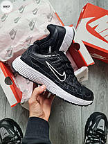 Чоловічі кросівки Nike P-6000 Black White Взуття Найк П-6000 Чорні з білим шкіра текстиль демісезонні, фото 4