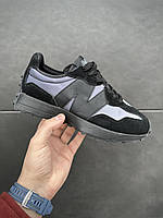 Кросівки New Balance 327 чорні оригінальні стильні кросівки для чоловіків розмір 36-41
