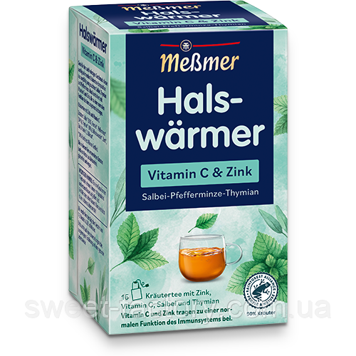 Чай Messmer Halswarmer Vitamin C & Zink 16s 32g