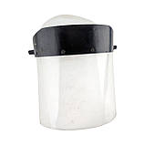 Захисний щиток НБТ з лінзою 17.5 см, 3 мм, біле кріплення, прозора маска, фото 3