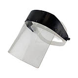 Захисний щиток НБТ з лінзою 17.5 см, 3 мм, біле кріплення, прозора маска, фото 4