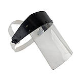 Захисний щиток НБТ з лінзою 17.5 см, 3 мм, біле кріплення, прозора маска, фото 2