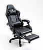 Ігрове геймерське крісло з підставкою для ніг Vecotti GT колір чорний, фото 5