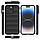 Протиударний чохол Ribber для iPhone 14 Pro Max, Silicone Cover, чорний, фото 3