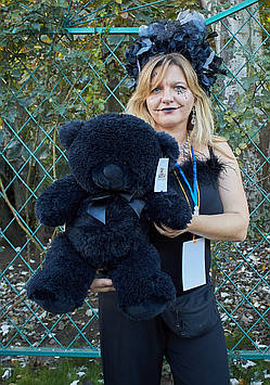 М'яка іграшка Чорний Ведмедик  70 см Мила іграшка М'який ведмедик Іграшка плюшева Ведмеди