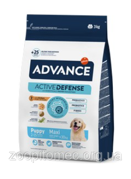 Корм ADVANCE (Едванс) Puppy Maxi для цуценят великих порід (курка+рис), 3 кг