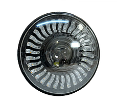 Фара LED ВАЗ 2101, 2121, ГАЗ, УАЗ, іномарки, мото 7 дюймів 60W 175х175х80мм ближнє, дальнє світло 1шт