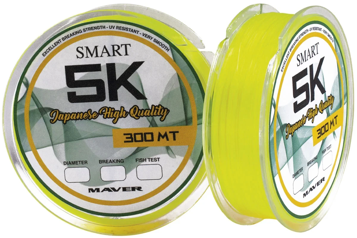 Леска Smart Monofilo Smart 5K 300m (yellow) 0.285mm 17lb/8.5kg