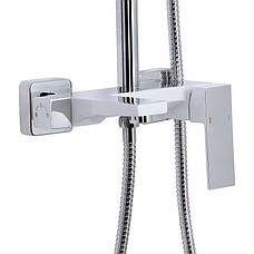 Душова система універсальна Qtap Gemini на три споживачі (з виливом) QTGEM111CRW45687 Chrome/White, фото 3