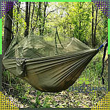 Туристический гамак 260x140 см Полевой гамак, Гамак для туризма с москитной сеткой RC-K-878, фото 2