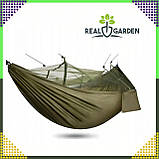 Туристический гамак 260x140 см Полевой гамак, Гамак для туризма с москитной сеткой RC-K-878, фото 10