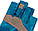 Рукавички Favorite Solar Fishing Gloves 5 Cut S/M blue, фото 4