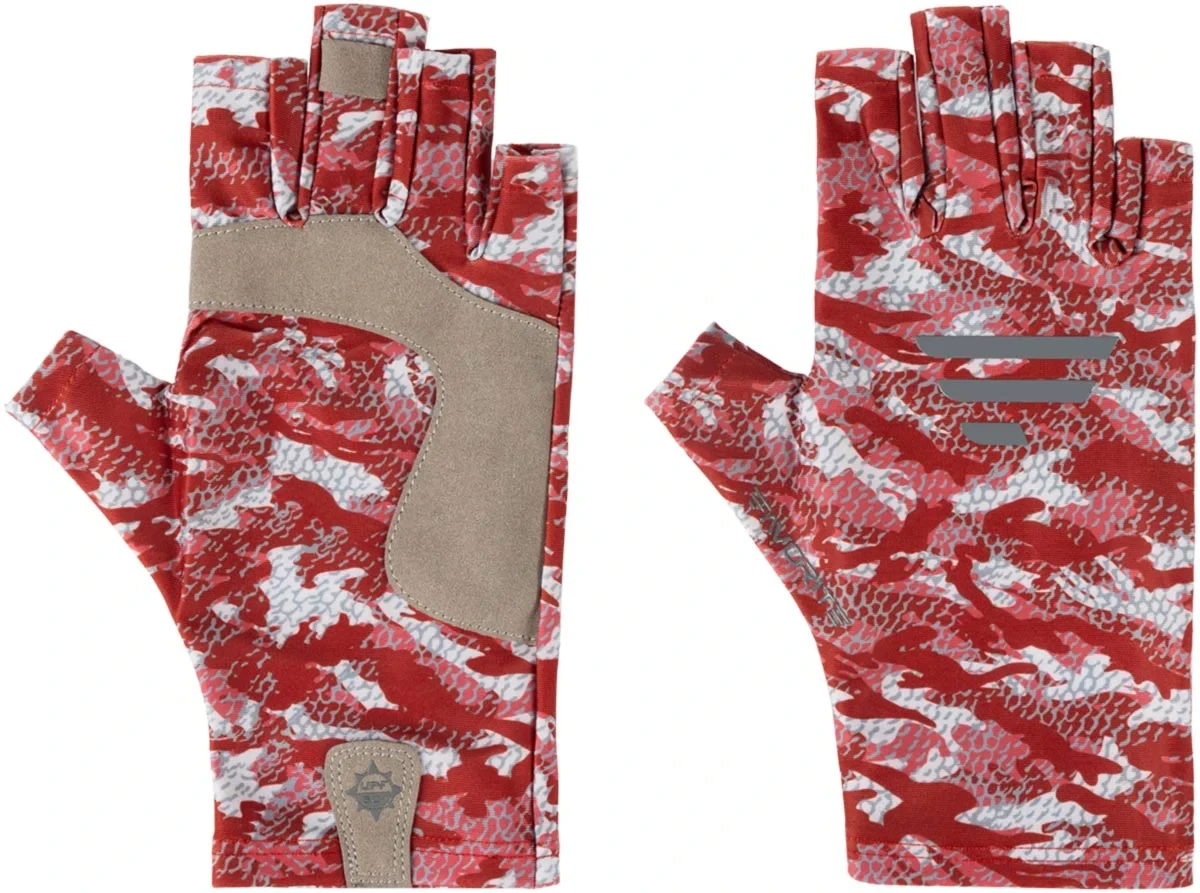 Рукавиці Favorite Solar Fishing Gloves 5 Cut L/XL до:red