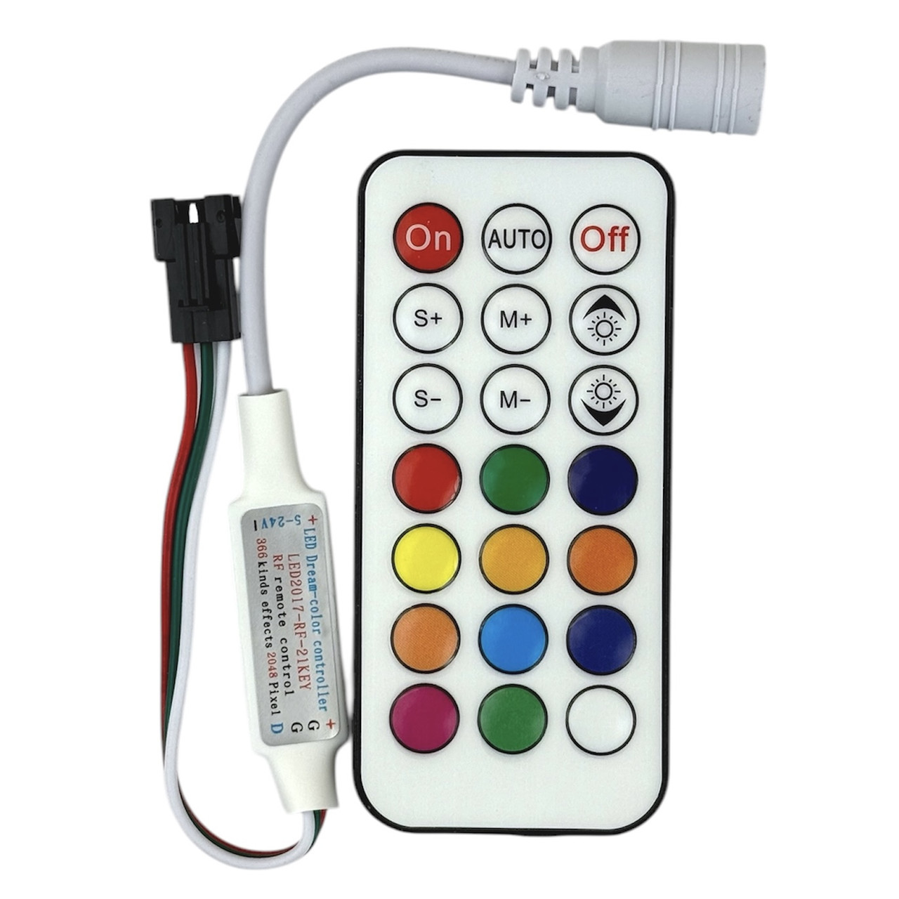 IR  смарт контролер RGB SPI Dream RF DC5-24V 60W 5A (21 кнопка)