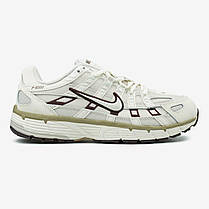 Жіночі кросівки Nike P-6000 Earth Light Bone Взуття Найк П-6000 білі шкіра текстиль демісезонні, фото 3