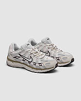 Жіночі кросівки Nike P-6000 Earth Light Bone Взуття Найк П-6000 білі шкіра текстиль демісезонні, фото 5