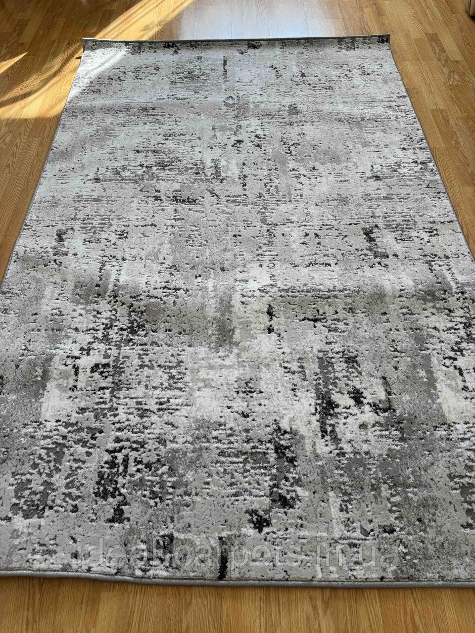 Килим 2х4м Peri абстракція Grey 0483 Сірий