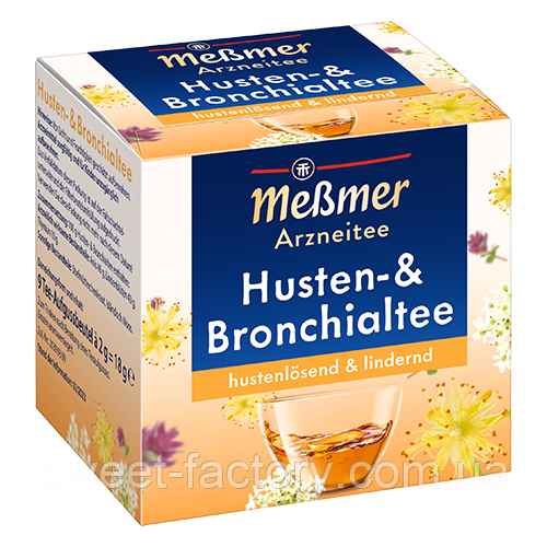 Чай Messmer Arzneitee Husten- & Bronchialtee 9s 18g