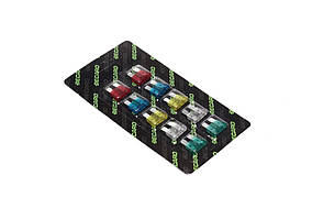 Запобіжник ножовий  стандарт , комп. 10 шт. (DECARO) DEC.FUSE KIT 01