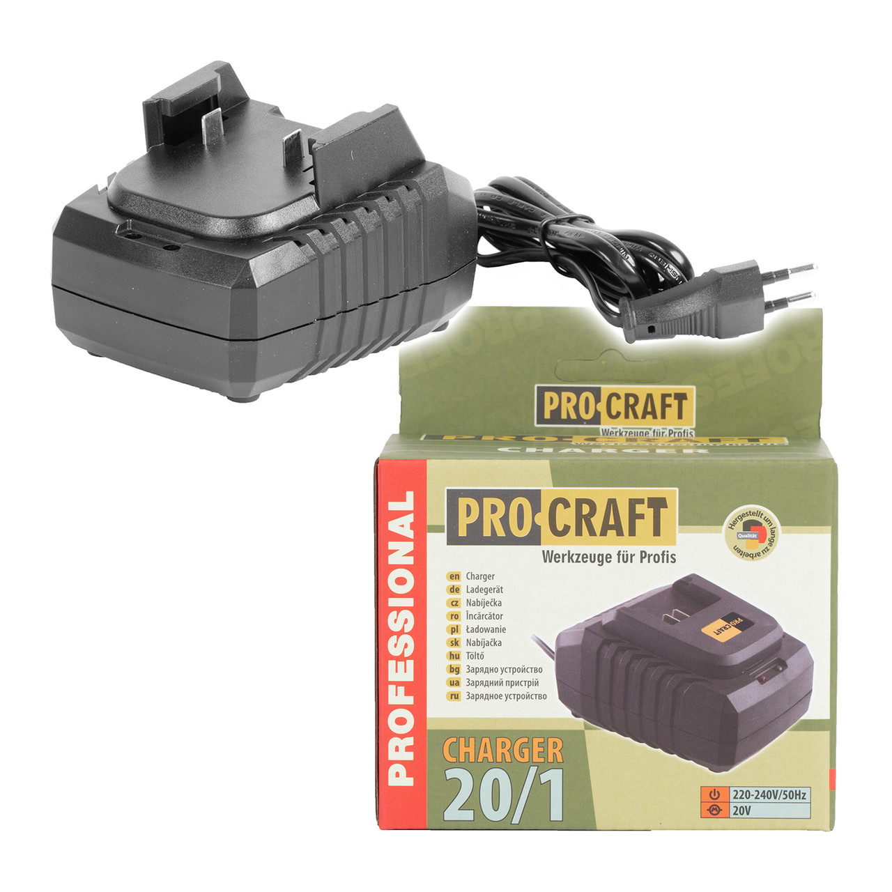 Зарядний пристрій для Li-ion акумуляторів 20V Procraft 20/1, фото 1