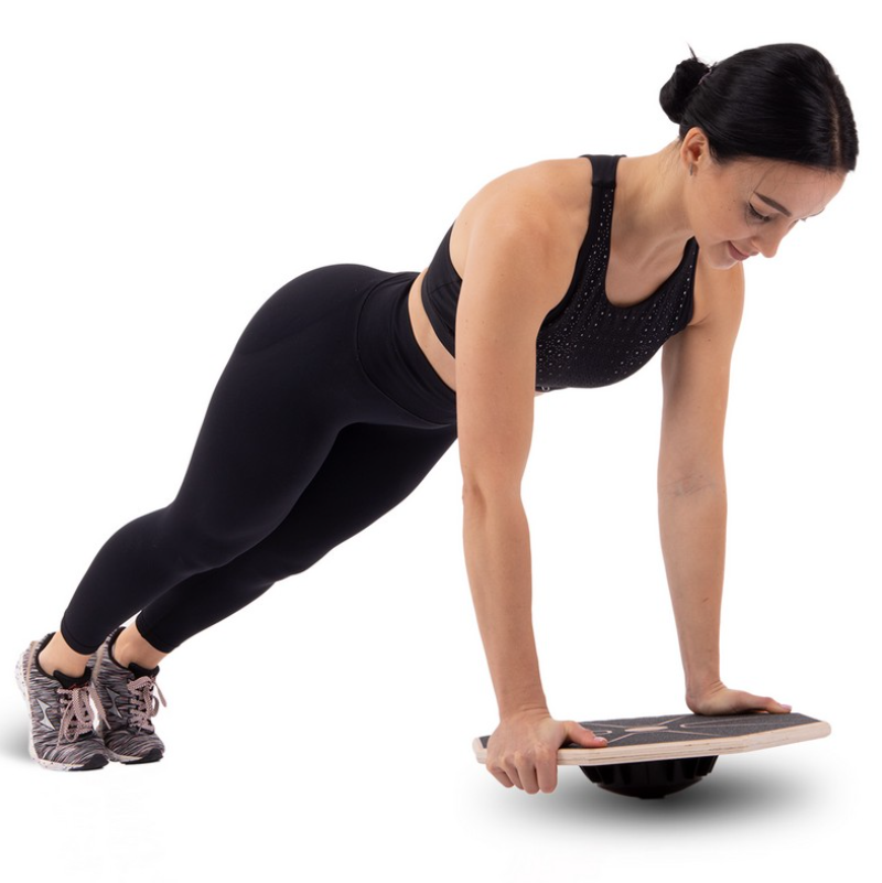 Балансувальний дерев'яний диск Zelart FI-4013 Wood Balance Boardsp для тренування балансу і рівноваги 39,5см, фото 1