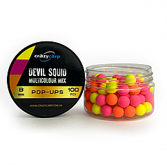 Бойли Pop-up CrazyCarp Devil Squid Multicolor 8 мм