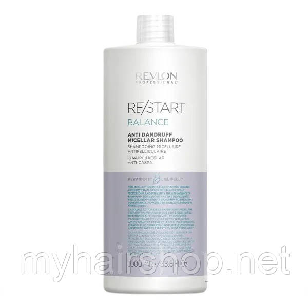 Шампунь міцелярний проти лупи Revlon Professiona Restart Balance Anti-Dandruff Micellar 1000 мл