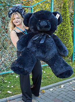 М'яка іграшка Чорний ведмедик 150 см Мила іграшка М'який ведмедик Іграшка плюшева Ведмедик повністю чорний
