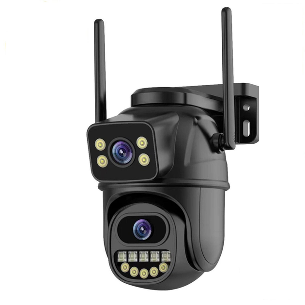 Поворотна Wi-Fi камера відеоспостереження BELIA B01Q 8MP 4К, що стежить за об'єктом | Дві лінзи | ONVIF | Bluetooth