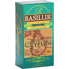 Зелений чай Basilur Чайний острів Зелений пакетований 25х1,5г