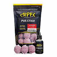 Готові ПВА-стики RPF "Sport" (10шт. х 20г) + Ліквід 50мл - Кальмар