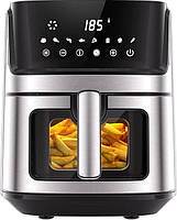 Аерофритюрка Royalty Line AF21708D XXL 6.5 л 1700 Вт цифрова 8 режимів