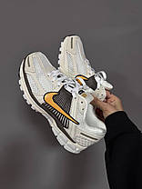 Жіночі кросівки Nike Zoom Vomero 5 Beige Brown Orange Premium Найк Зум Вомеро 5 бежеві шкіра текстиль демісезон, фото 6
