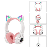 Бездротові MP3 Навушники з Вушками та підсвічуванням Cat STN26