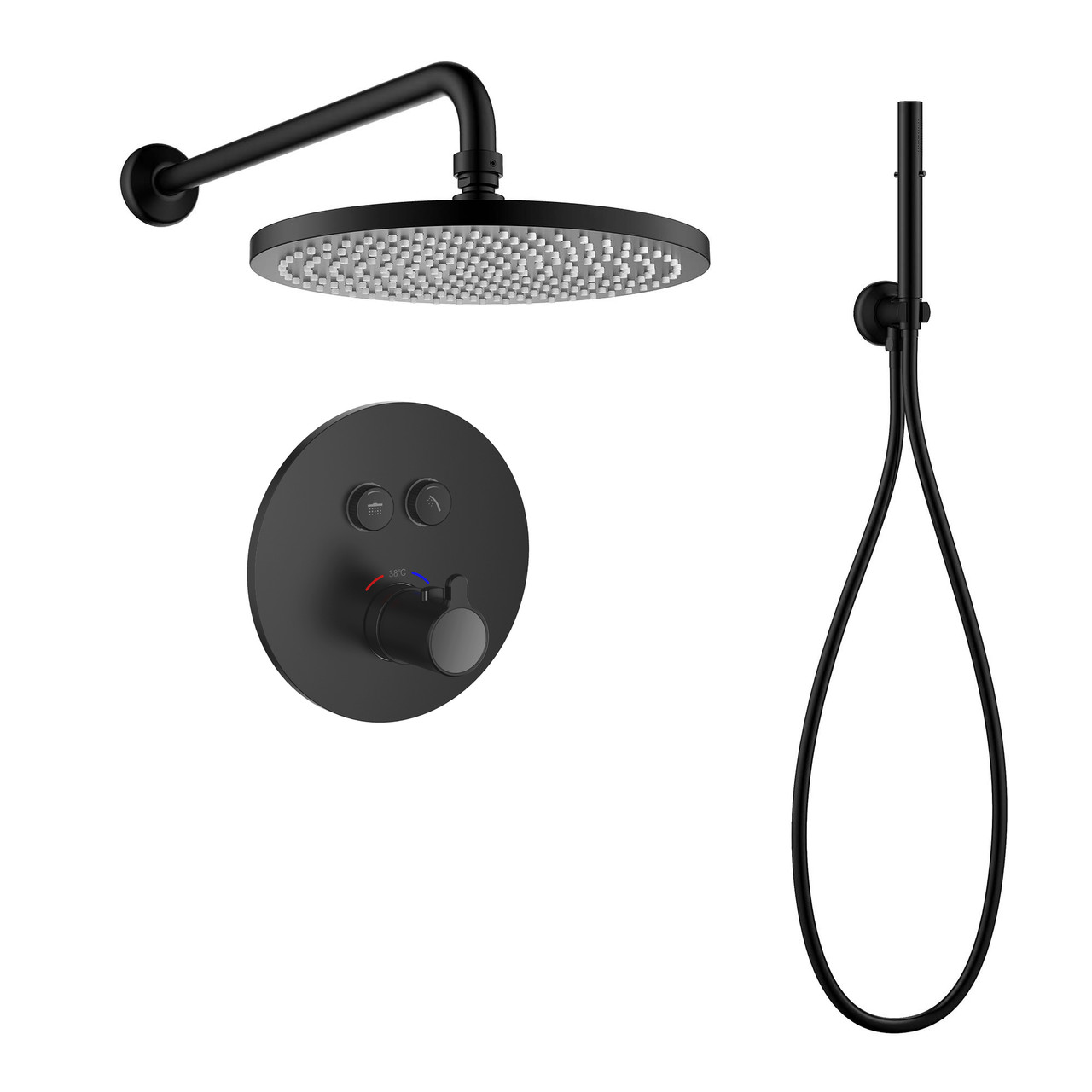 SMART CLICK система душова прихованого монтажу, термостат 2 функції, форма R