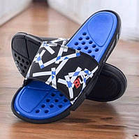 Чоловічі літні шльопанці, повсякденне чоловіче взуття, літні тапочки, легкі сланці, сині, 44